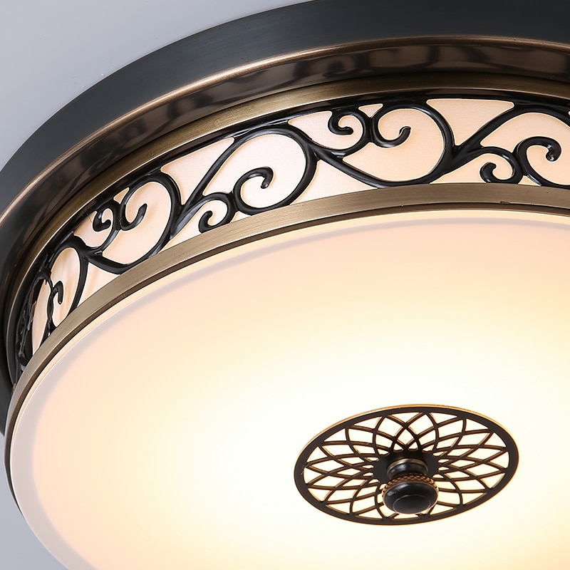 30 cm Ceiling Light LED Flush Mount Lights Metal Bronze Vintage Traditional / Classic Country 110-120V 220-240V 2025 - $133.99 –P3