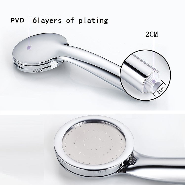 Soffione doccia a super pressione da 300 fori con spruzzatore a risparmio idrico a pioggia quadrato cromato, piastra in acciaio inossidabile e materiale resistente del 2025 a $4.99 –P4
