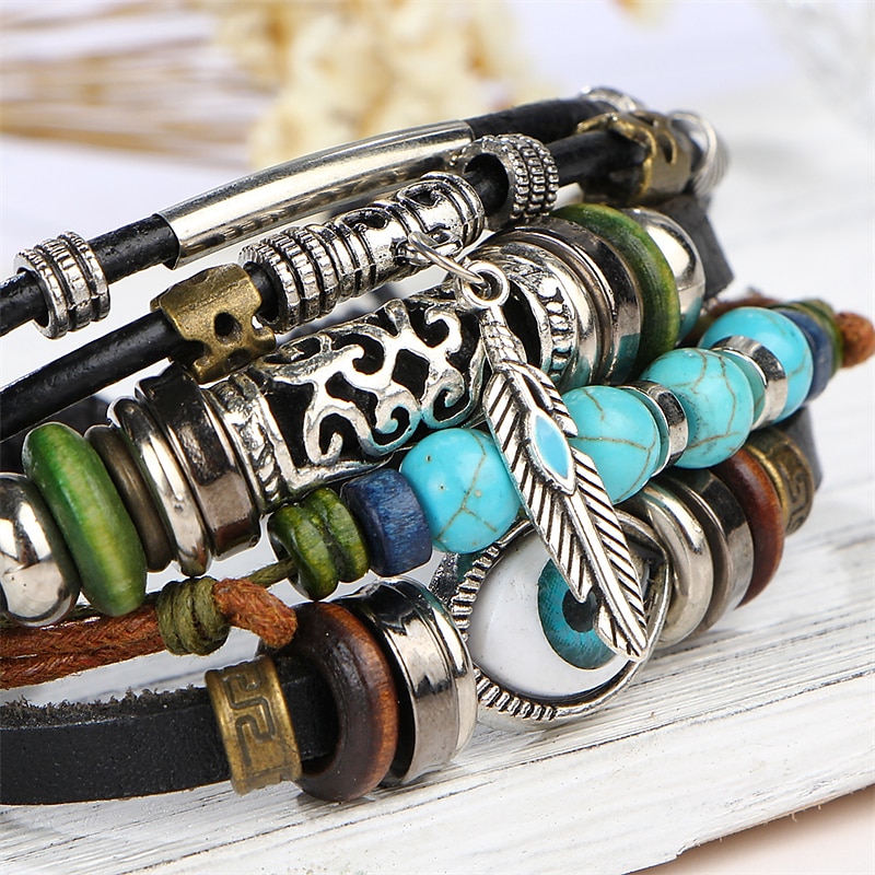 Women's Bracelets Artistic Party Color Block Bracelets & Bangles / Black / Silver / Blue / Fall / Winter 2025 - $9.49 –P7