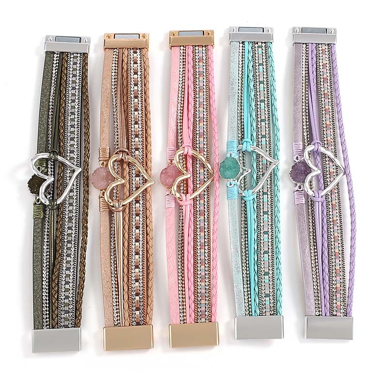 1pc Magnetverschluss Boho Wickelarmbänder Ledermanschette Armreif Perlenarmbänder für Frauen stapelbar Unendlichkeitsarmbänder Schmuck 2025 - $12.99 –P5