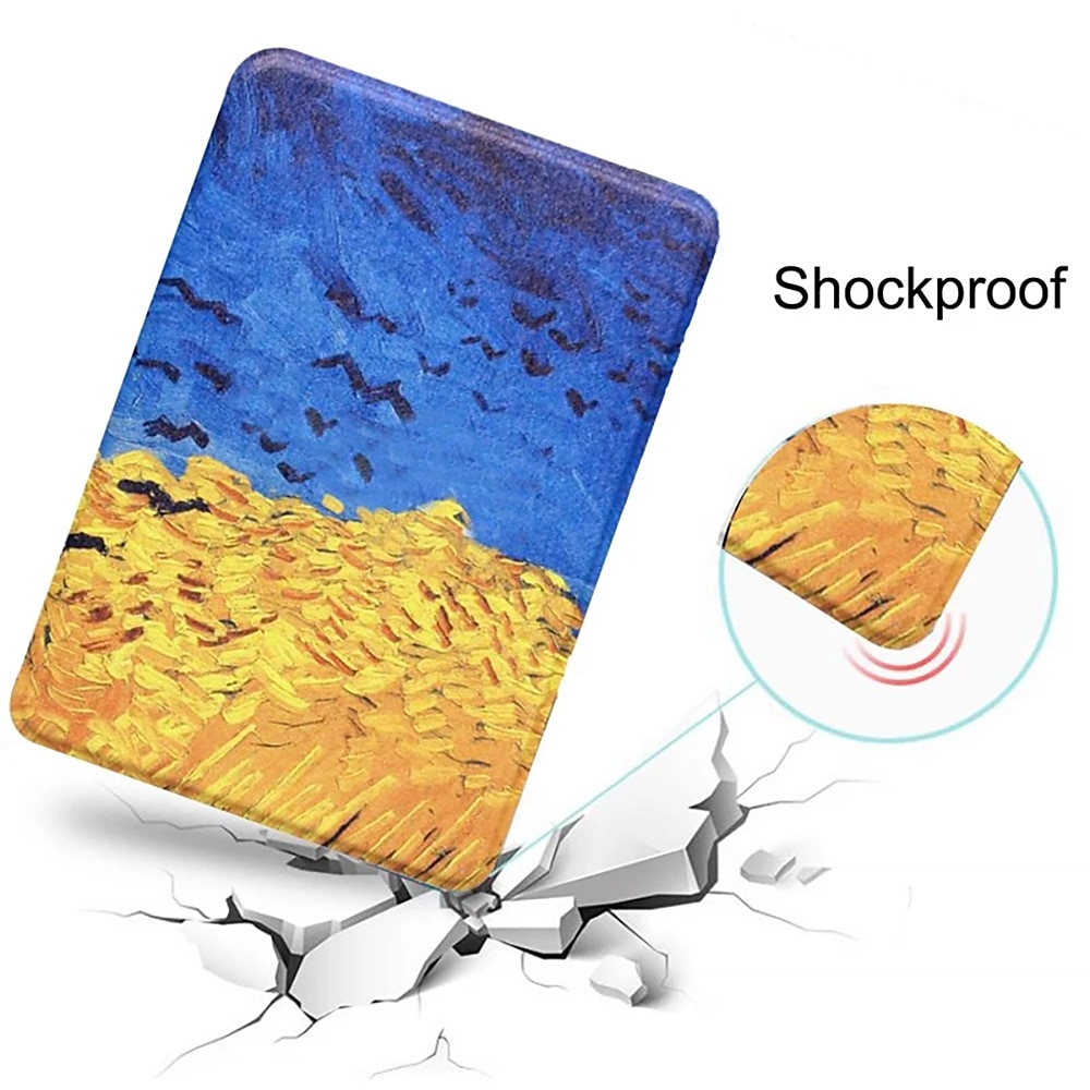 Tablet Case Cover For Amazon Kindle Paperwhite 6.8'' 11th Kindle 6"(10th Gen-2019) Handle Smart Auto Wake / Sleep Shockproof Graphic Wood Grain 3D Cartoon PU Leather 2025 - $19.99 –P11
