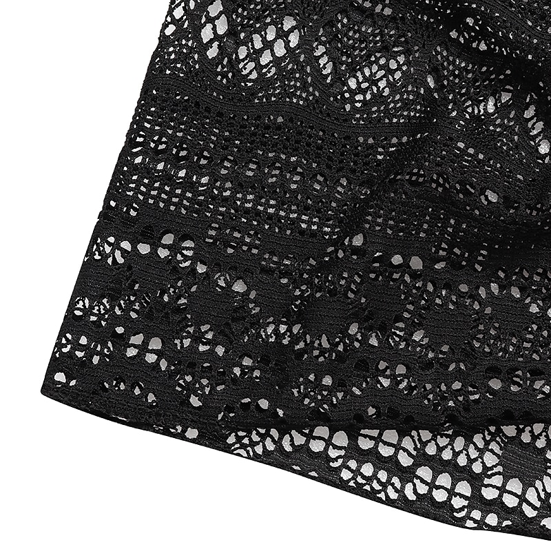 Per donna Normale Costumi da bagno Prendisole Abito da spiaggia Costume da bagno Lacci Pizzo Scollatura posteriore Uncinetto Strappato Tinta unica Con bretelline Festività Sensuale Costumi da bagno del 2025 a $16.99 –P10
