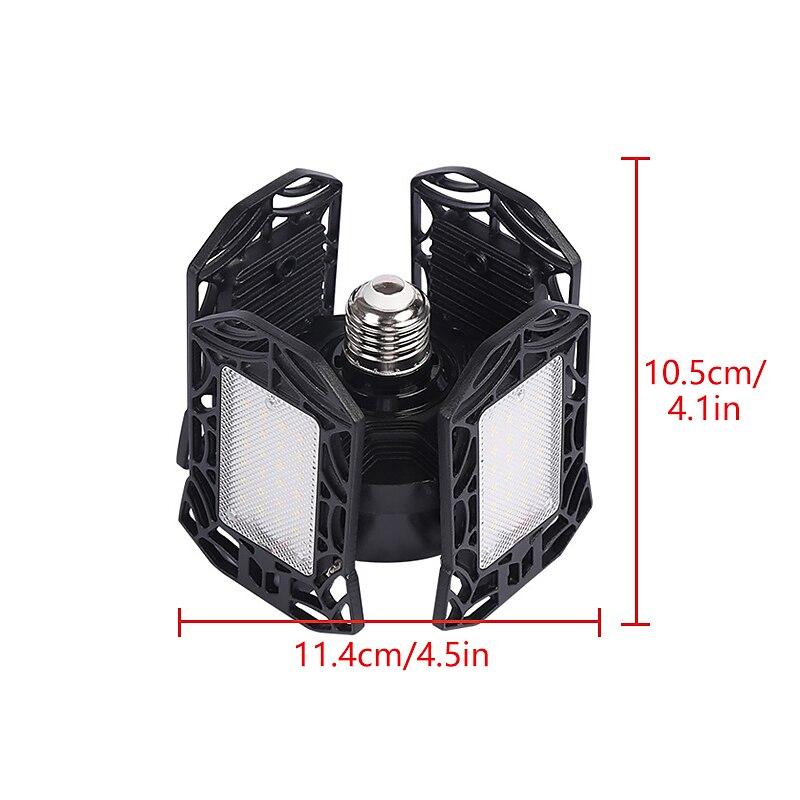 led garagenleuchte 80w transformierbare led garagendeckenleuchte shopleuchte für garage werkstatt kellerbeleuchtung unterstützung e26/e27 schraubsockel 2025 - $34.99 –P2