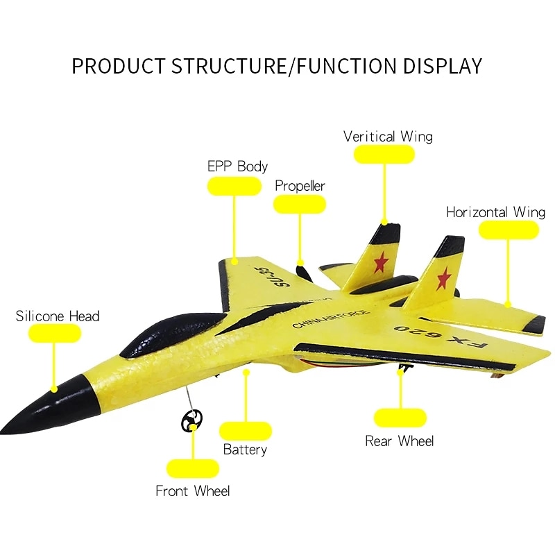 Rc schuim vliegtuigen su-35 vliegtuig 2.4g radio control zweefvliegtuig afstandsbediening gevechtsvliegtuig zweefvliegtuig vliegtuig schuim jongens speelgoed voor kinderen 2025 - $81.99 –P7