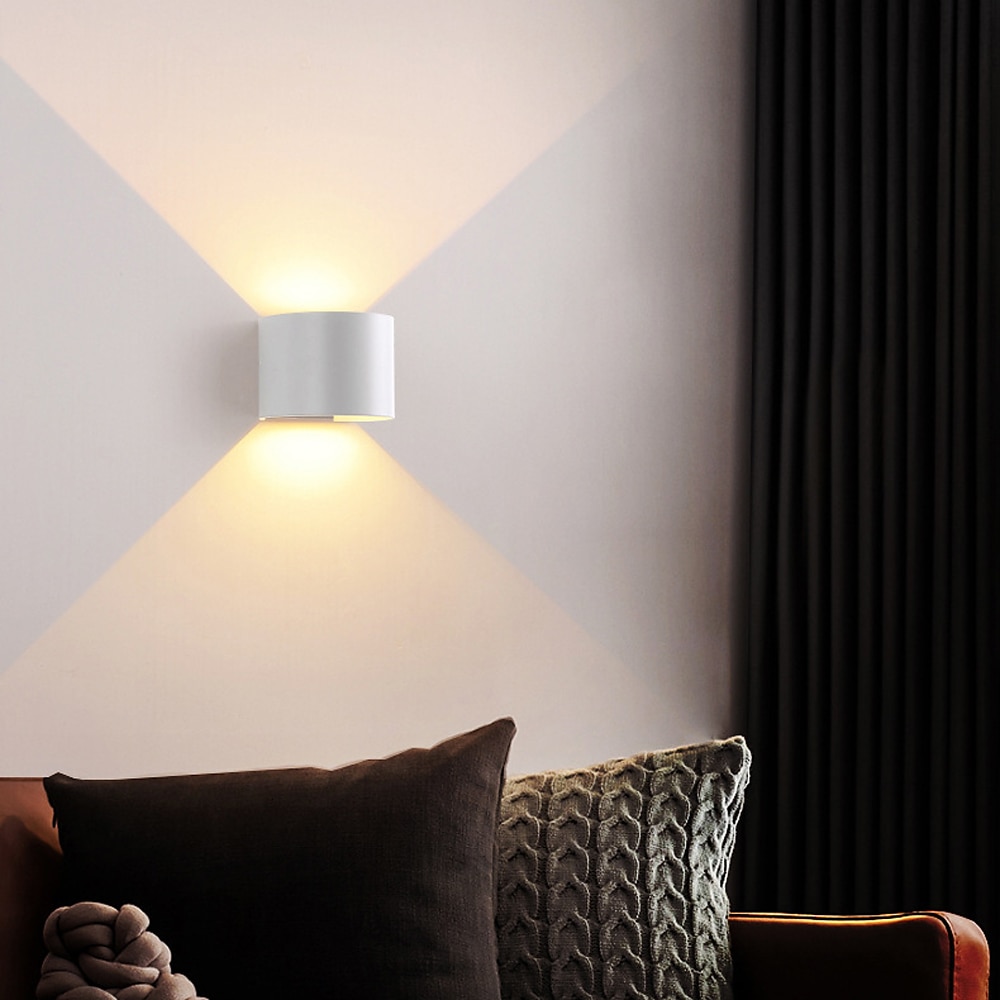 Outdoor/Indoor LED Wall Light 12W Double Light Source Waterproof Adjustable Luminous Angle Warm White/White Light Two-color Wall Lamp AC85-265V 2025 - $49.99 –P10