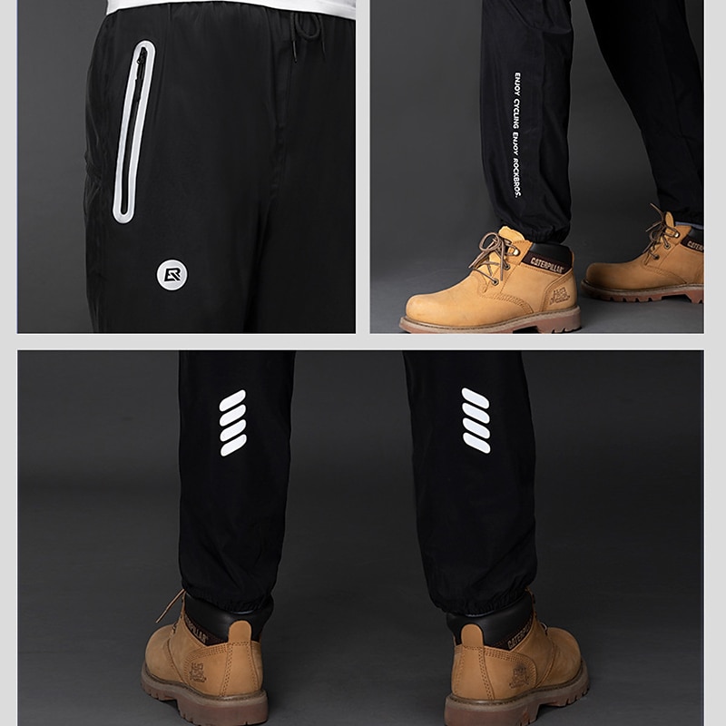 ROCKBROS Herr Cykelbyxor Cykel Byxa Underdelar Vinter Bergscykling Vägcykling sporter Vattentät Vindtät Regnsäker Snabb tork Svart Kläder Cykelkläder 2025 - $34.99 –P13