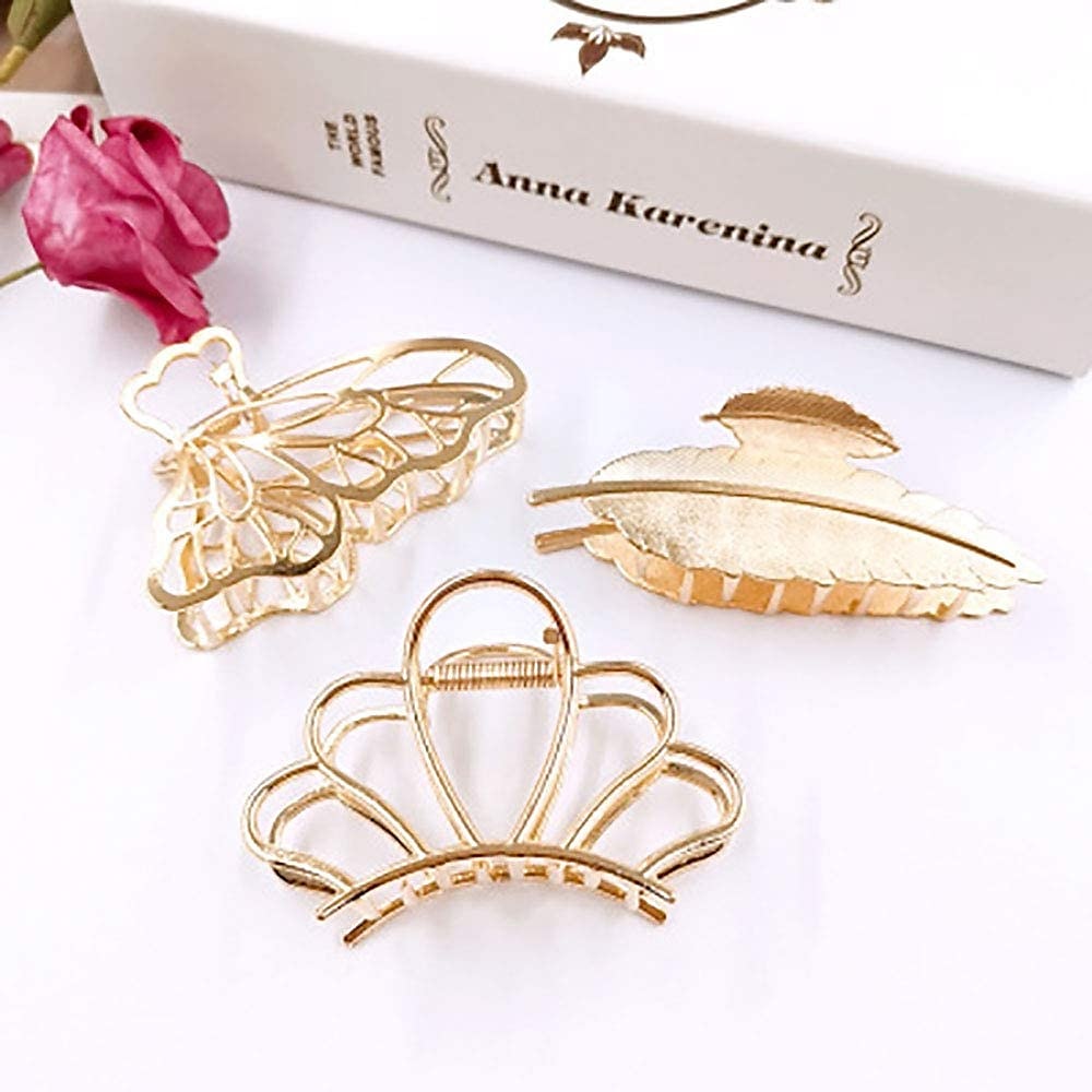 6 Pieces Metal Hair Claw Clips Hollow Jaw Barrettes Non-slip Hair Jaw Clamp ClipsHair Barrette for Fixing Hair for Women Girls Clip Hair Accessories Gift 2025 - $12.99 –P11