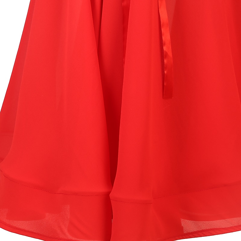 رقص الصالة فستان مفصل منفصل نسائي التدريب أداء كم طويل ارتفاع عال نايلون شيفون 2025 - $155.99 –P7