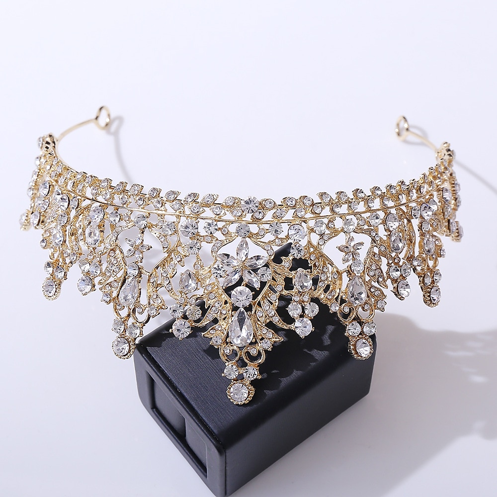 Krone Tiara Hodebånd Rhinestone Legering Bryllup Fest  Kveld Retro Sjømat Med Krystall  Rhinestone Delt Felles Hodeplagg Hodeplagg kjoler å imponere 2025 - $34.99 –P7