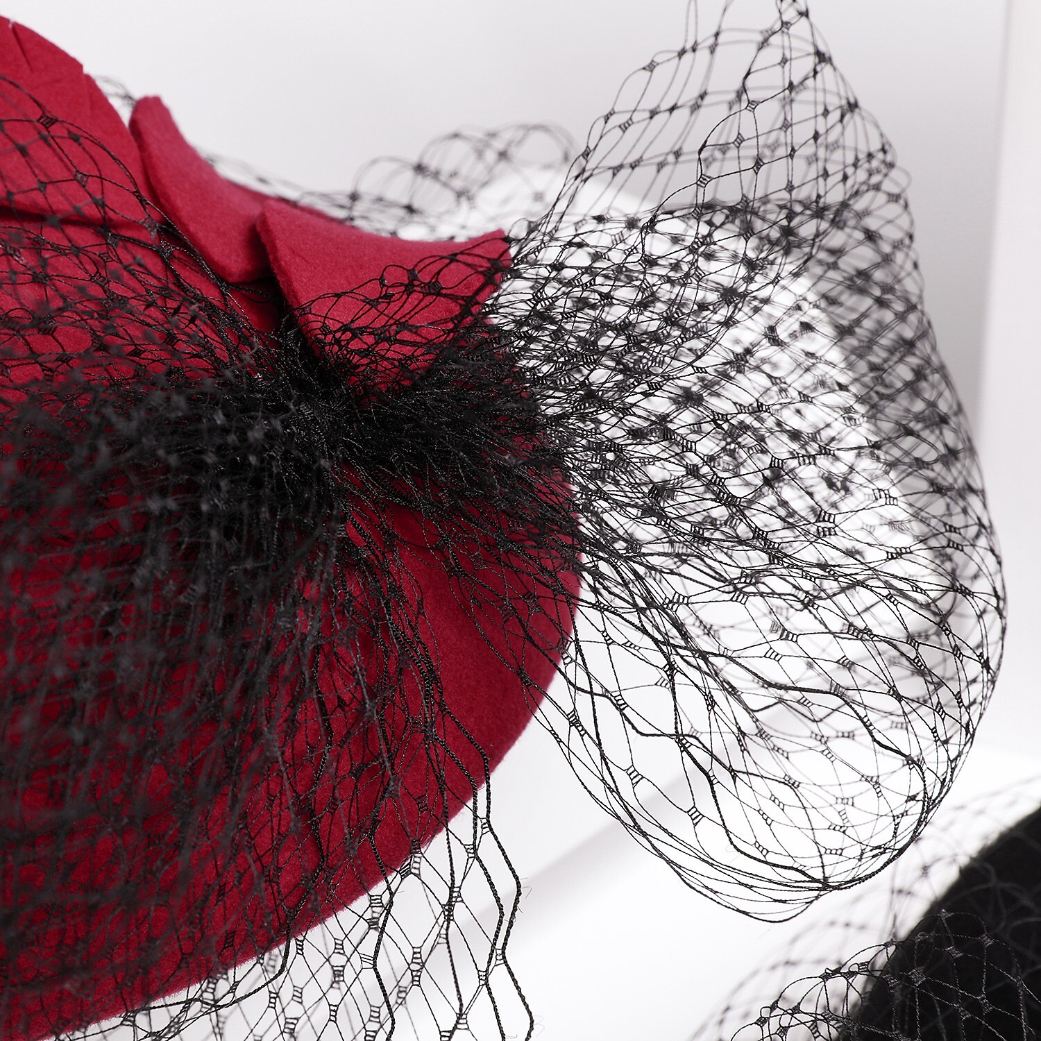 100% Μαλλί Καπέλο Ντέρμπι / Καπέλα με Φιόγκος 1 τεμ Causal / Καθημερινά Ρούχα Ακουστικό 2025 - $36.99 –P7