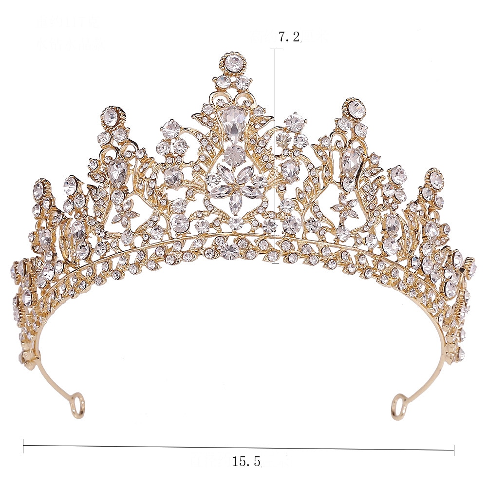 Krone Tiara Hodebånd Rhinestone Legering Bryllup Fest  Kveld Retro Sjømat Med Krystall  Rhinestone Delt Felles Hodeplagg Hodeplagg kjoler å imponere 2025 - $34.99 –P1