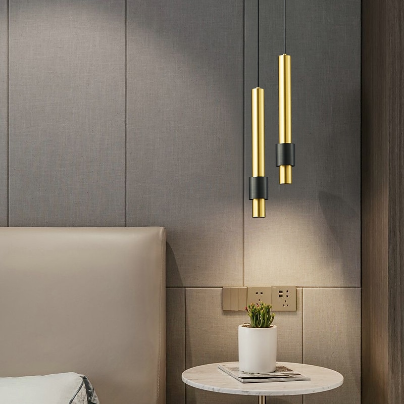 Lampada a sospensione da 30 cm a led in rame orientabile a sospensione, lampada a sospensione moderna mini lampada da soffitto a sospensione per cucina soggiorno camera da letto corridoio del 2025 a $229.99 –P5