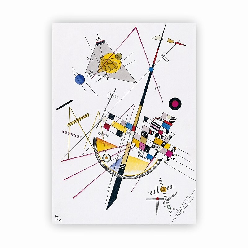 2025年 手作りの手描きの油絵壁アートワシリーカンディンスキー抽象彫刻絵画家の装飾の装飾ロールキャンバスフレームなしストレッチなし  コレクション – $123.99 –P4