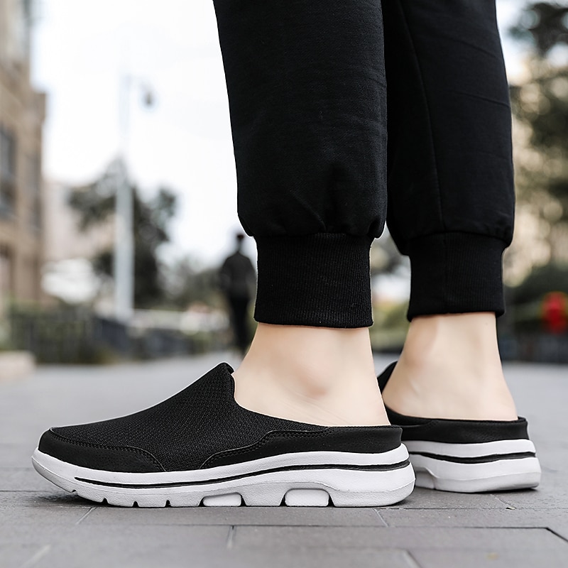 Mocasines de malla livianos sin cordones para hombre: mulas casuales cómodas y transpirables para caminar al aire libre en verano 2025 - $42.99 –P10