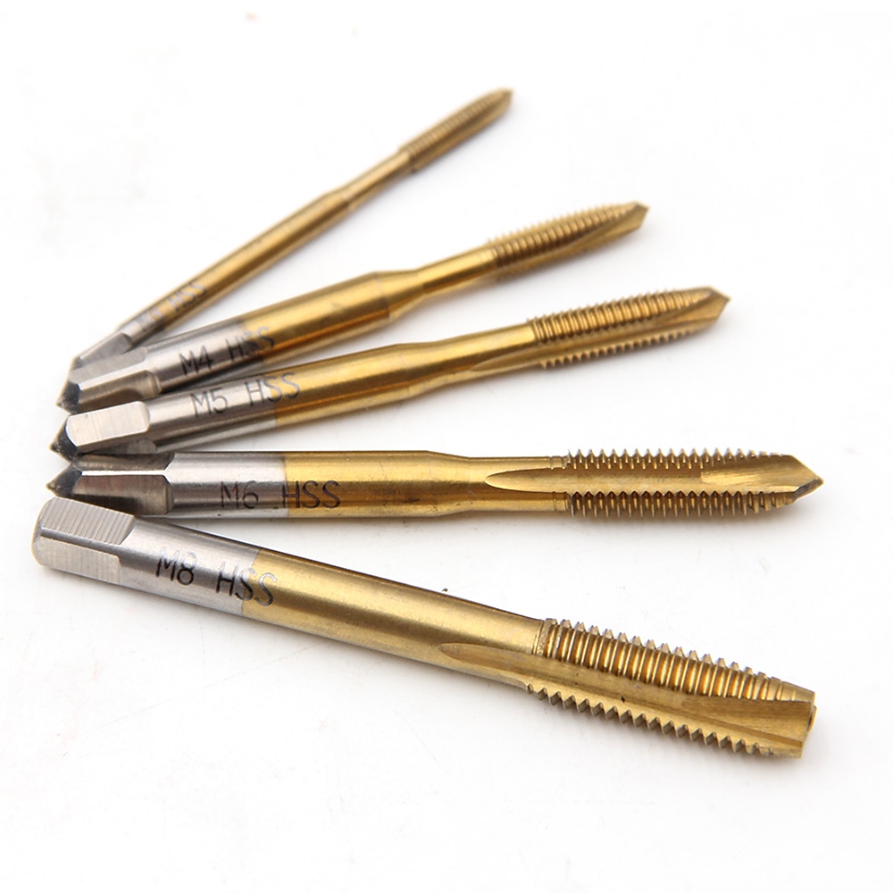 Straight Groove Tap M3-M8 High Speed Steel Tapping Internal Thread Hole Opener For Titanium-plated Screw Point Machine 2025 - $18.99 –P2