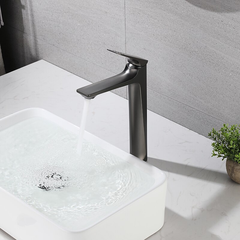 rubinetto del lavandino del bagno, rubinetti da bagno monoforo monocomando in ottone stereoscopico con interruttore caldo e freddo del 2025 a $142.85 –P3