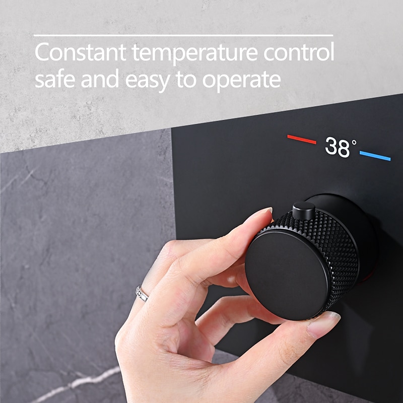 Robinet de douche, système de pommeau de douche à effet pluie / ensemble de mitigeur thermostatique de 2025 ? $1457.99 –P1