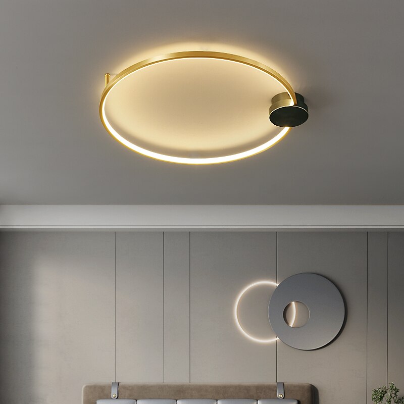 60cm Ceiling Light Dimmable Circle / Round Design Ceiling Lights Copper Modern Style Classic Novelty LED Modern 220-240V 2025 - $493.49 –P4