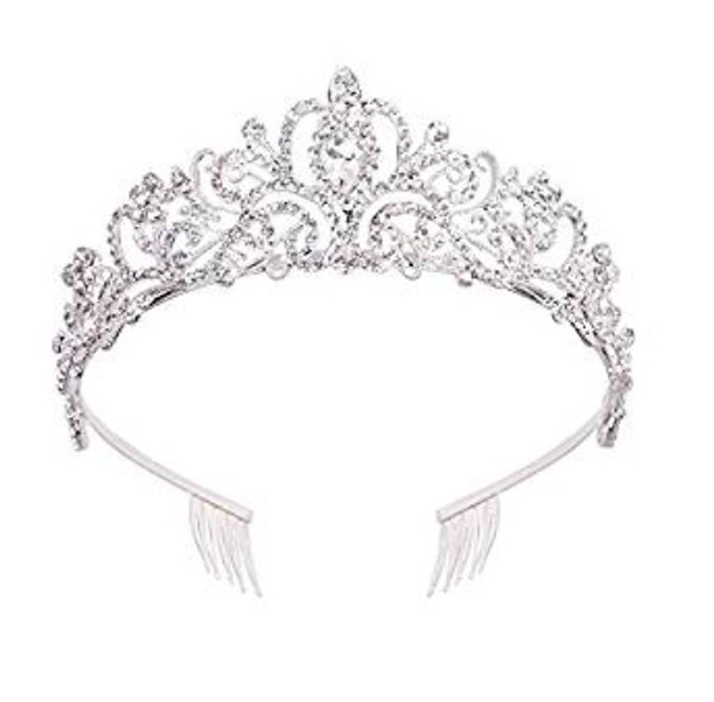 didder argento diadema di cristallo corone per le donne ragazze elegante principessa corona con pettini diademi per le donne da sposa da sposa prom compleanno cosplay costumi di halloween accessori del 2026 a $13.62 –P1