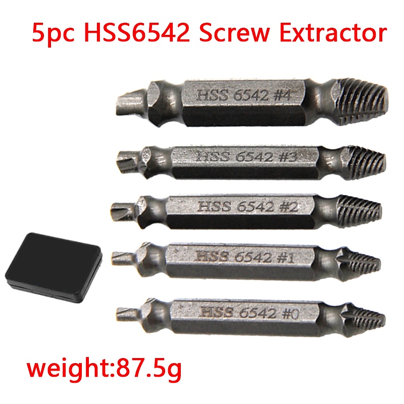 2025年 4 / 5pcs /sethss6542破損したスクリューエクストラクタドリルビット剥がれた壊れたスクリューボルトエクストラクタリムーバー簡単に解体ツールを取り出す  コレクション – $12.99 –P16