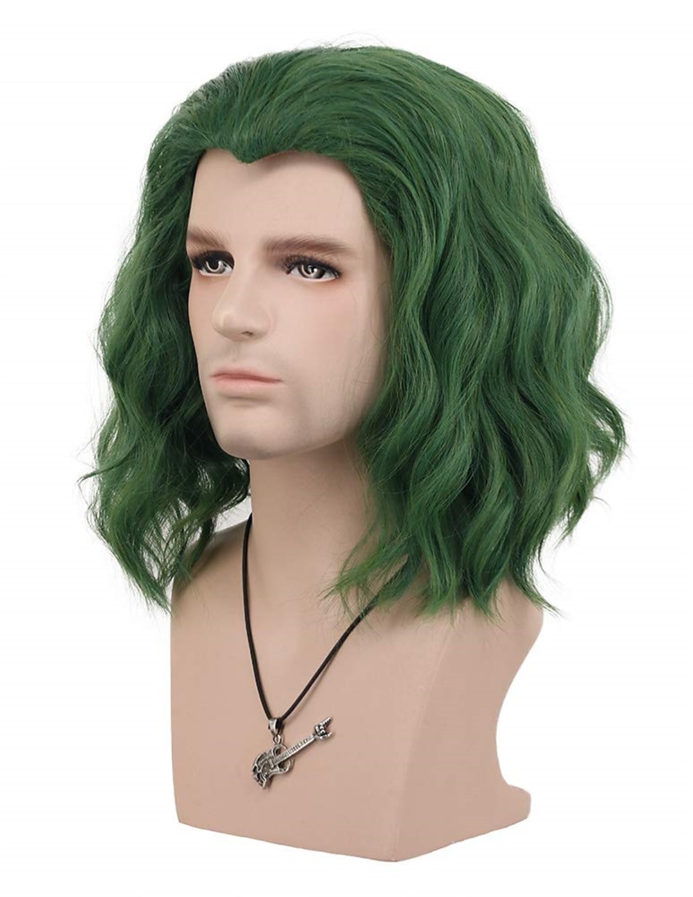 2025年 大人男性用バルドショートボブカールダークグリーンジョーカウィッグ コスプレアニメウィッグ ハロウィンウィッグ セントパトリックデーウィッグ  コレクション – $23.99 –P8