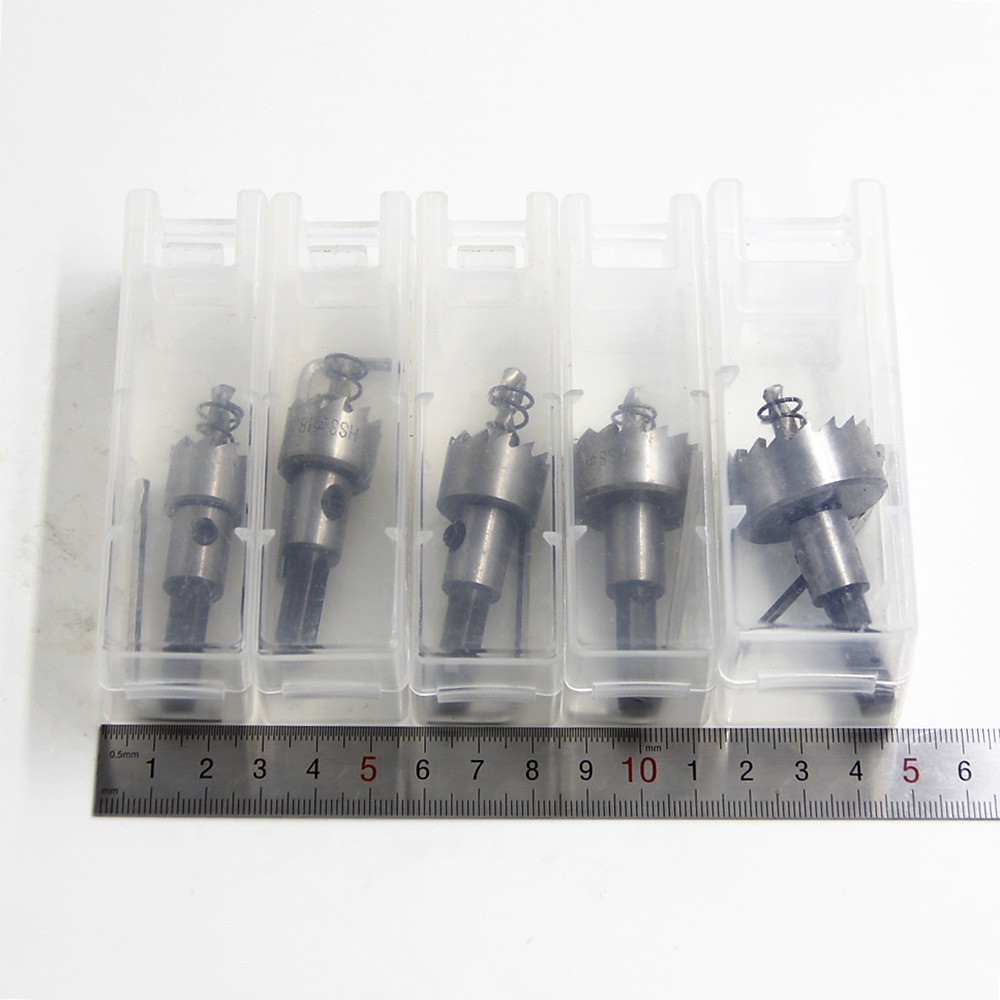 5 stks boor carbide tip hss gatenzaag set rvs metaallegering 16/18.5/20/25/30mm houtbewerking gereedschap 2025 - $18.99 –P11
