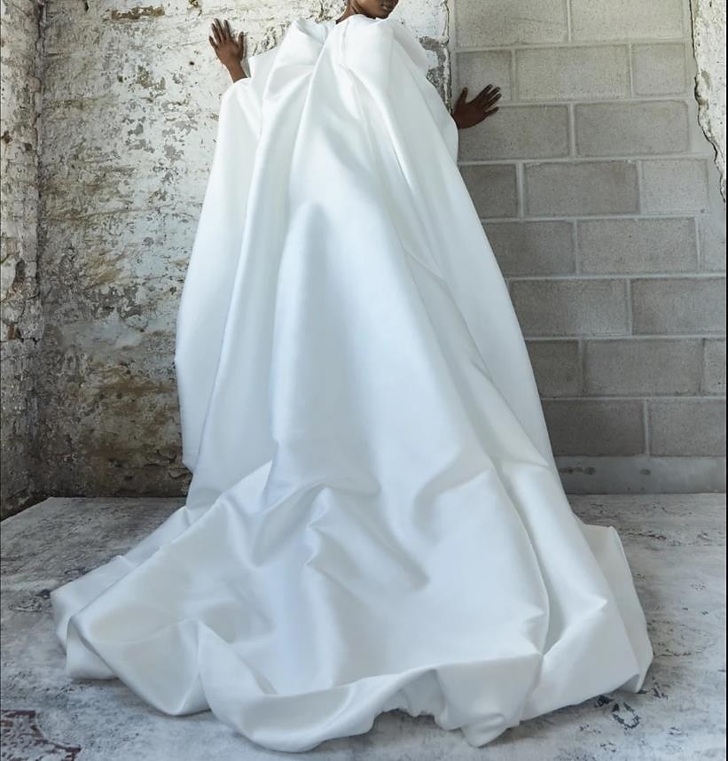 Dames Wrap Bruid's Wraps Cape Luxe Halve Mouwen Satijnen Fall Bruiloft Wraps Met Effen Kleur Voor Bruiloft Alle Seizoenen jurk om indruk te maken 2025 - $118.99 –P2
