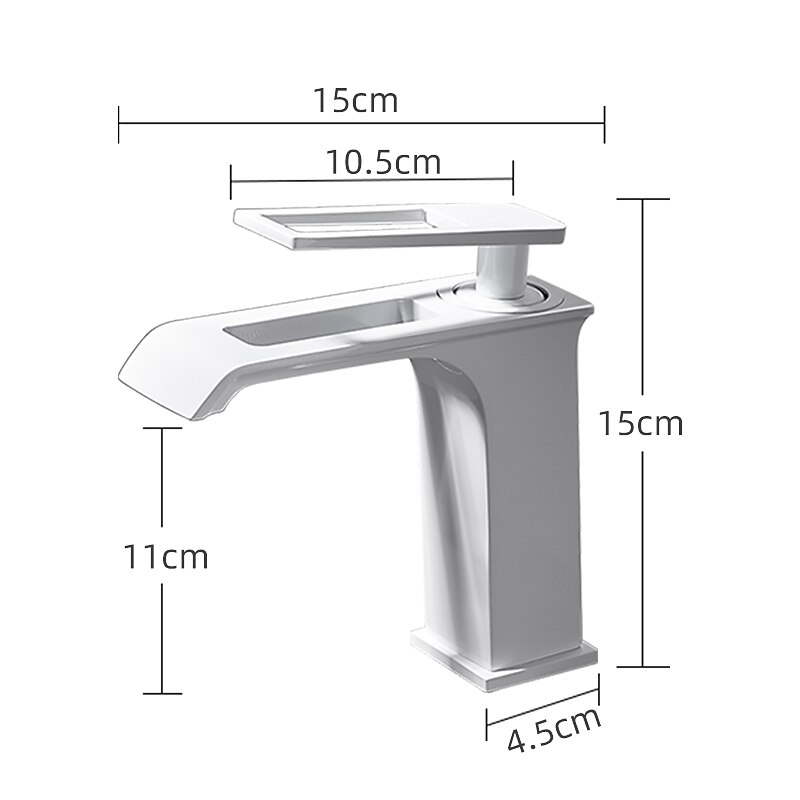Bathroom Sink Faucet - Waterfall Electroplated / Painted Finishes Centerset Single Handle One HoleBath Taps 2025 - $97.99 –P1