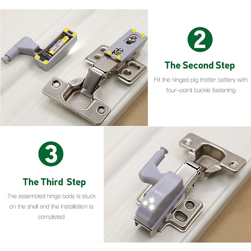 10PCS LED Cabinet Light LED Inner Hinge Lamp Closet Light Battery Wireless Lamp Universal Wardrobe Cupboard Sensor Lighting 2025 - $20.99 –P3