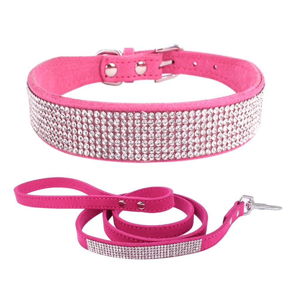 collare per cani collare per cani con strass lettering targhetta collare per cani anti-perso rimovibile fiore gatto sciarpa del 2025 a $98.99 –P7