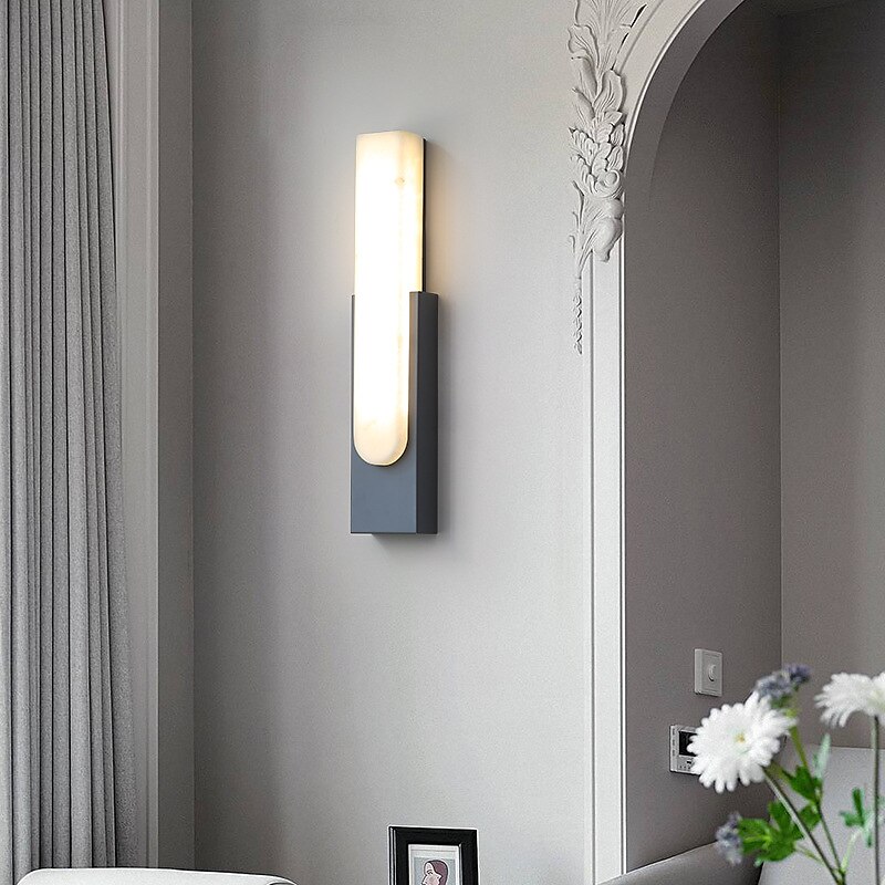 Marble Wall Lamp Bedroom Bedside Lamp Nordic Living Room Stair Aisle Lamp Minimalist Hotel Home Stay Lamp 2025 - $207.49 –P7