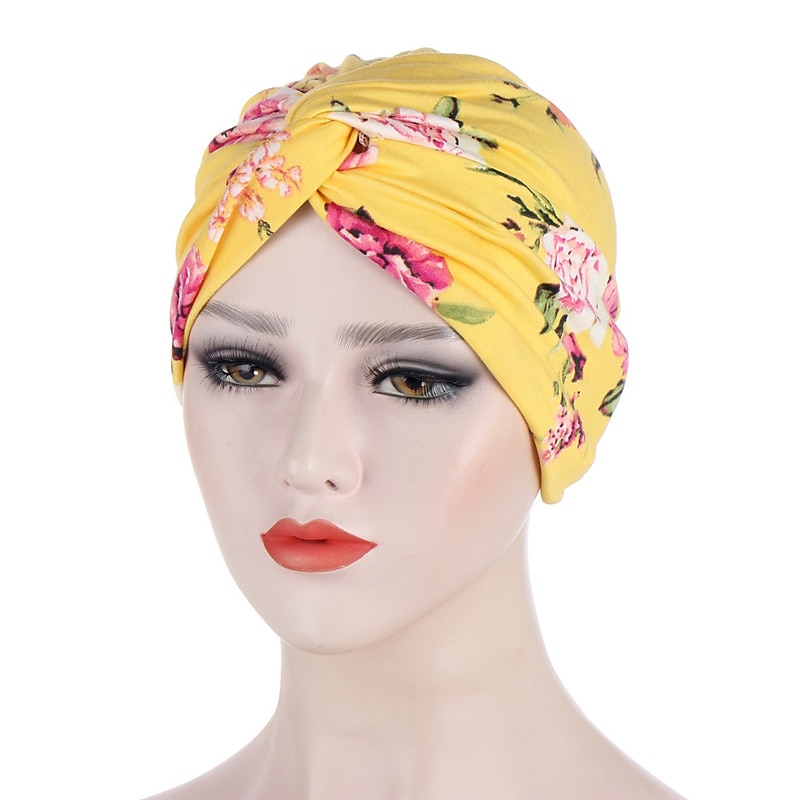 kvinner muslim daglig turban folding kors knyttet hår skjerf elastisk hodeplagg hodeplagg bandanaer dame hår hatter lue håravfall tilbehør 2025 - $3.99 –P11