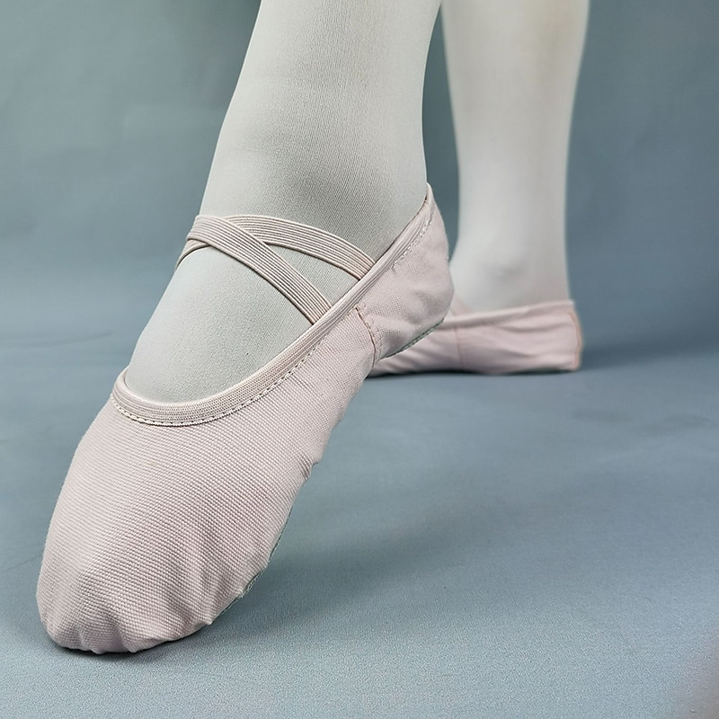 Myke rosa ballettsko til dame – komfortable dansesko med elastiske stropper for ballett, dansetimer og forestillinger 2025 - $11.99 –P8