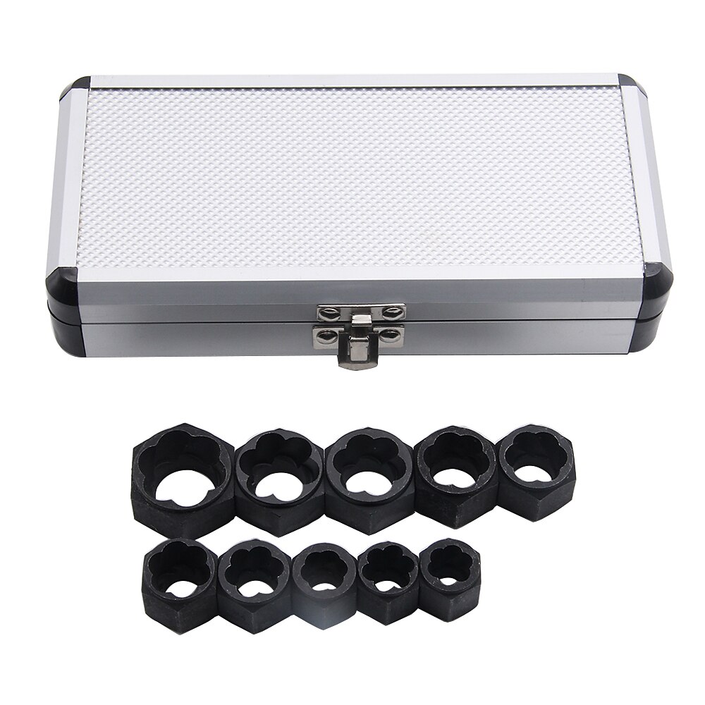 10Pcs Socket Set Nut Screw Remover Adopter Damaged Nut Bolt 9-19MM Car Extractor Threading Tool Box Electric Drill Accessories 2025 - $27.99 –P7