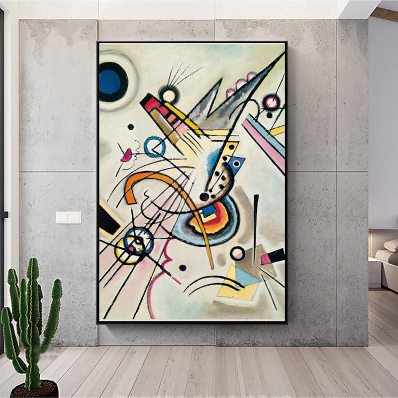 2025年 手作りの手描きの油絵壁アートワシリーカンディンスキー抽象彫刻絵画家の装飾の装飾ロールキャンバスフレームなしストレッチなし  コレクション – $123.99 –P8