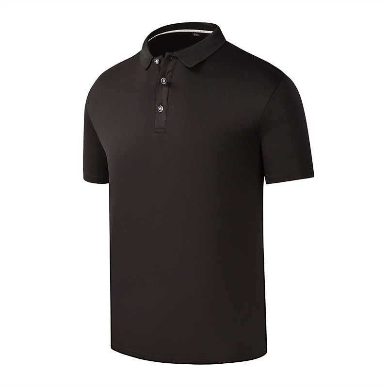 Herre POLO T-skjorte Golf skjorte utendørs Avslappet Polokrage Klassisk Kortermet Mote Fritid Helfarge Knapp foran Knapp ned Vår sommer Normal Svart Hvit Gul Rød Blå Grå POLO T-skjorte 2025 - $7.99 –P6