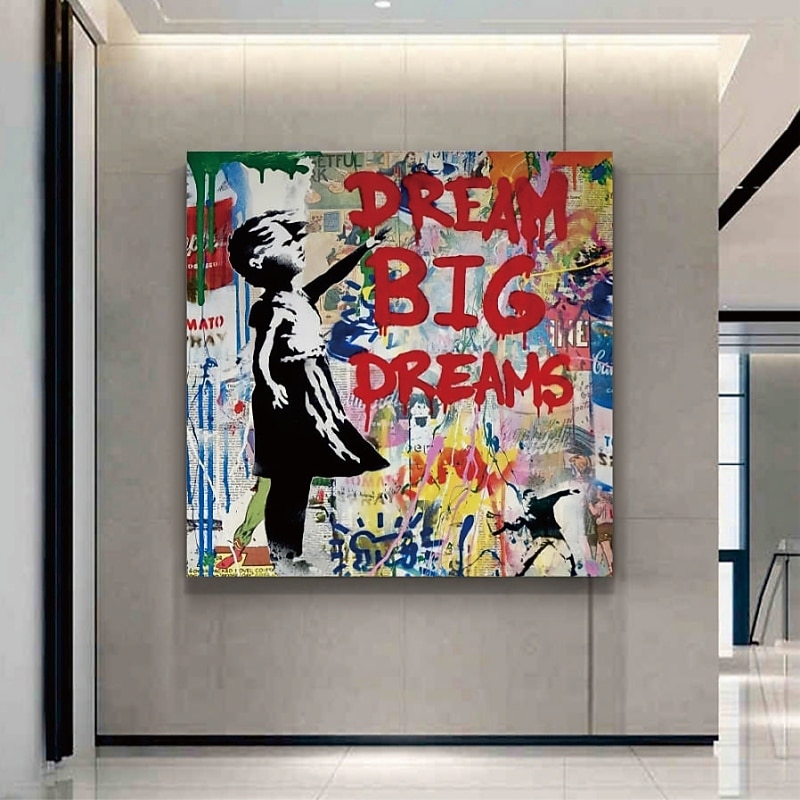 handgemaakte handgeschilderde olieverfschilderij wall street art meisje woondecoratie decor gerold canvas geen frame niet uitgerekt 2025 - $383.59 -P6