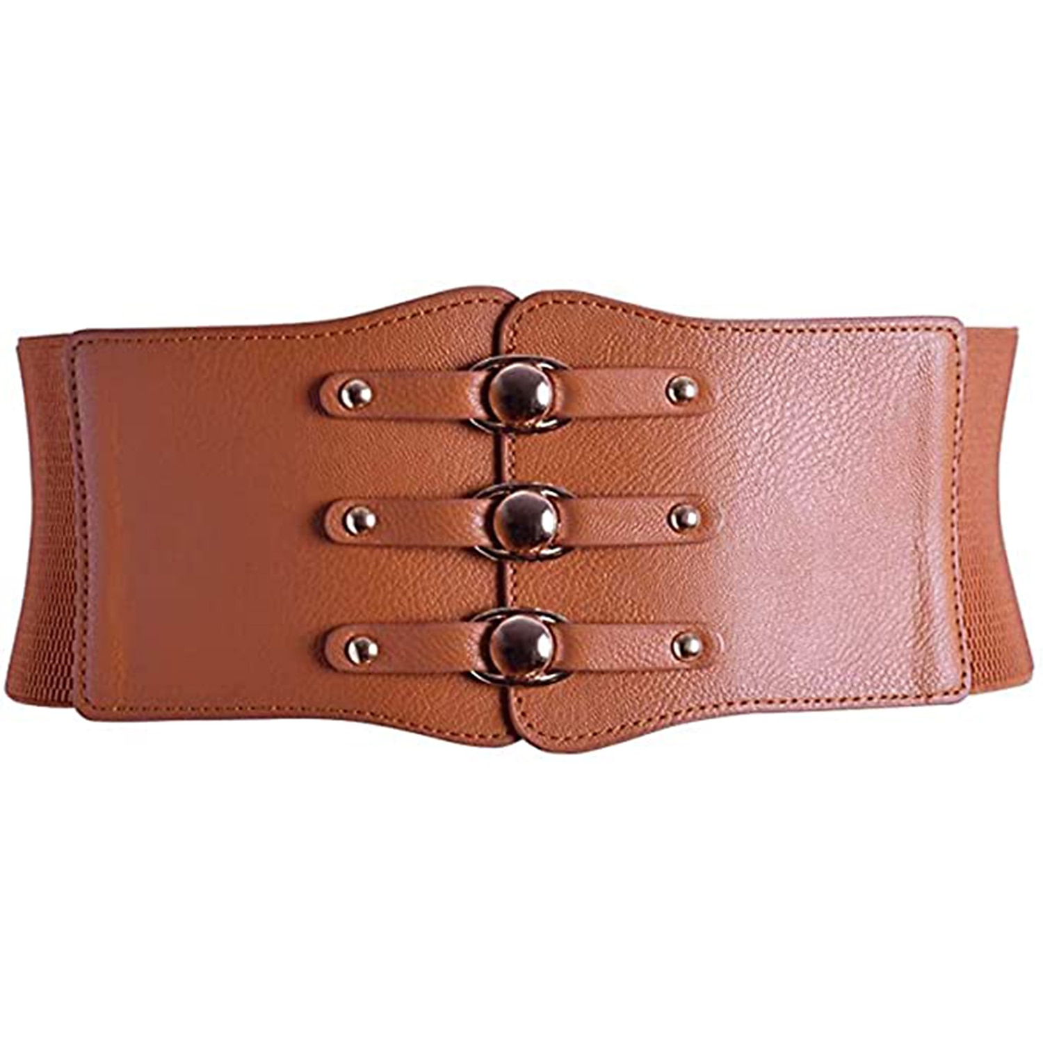 Női Széles öv Fűző öv Nejlon Acél csat Mértani Előírásos Vintage Retro Parti Napi Fehér Fekete Rubin Barna 2025 - $12.99 –P5