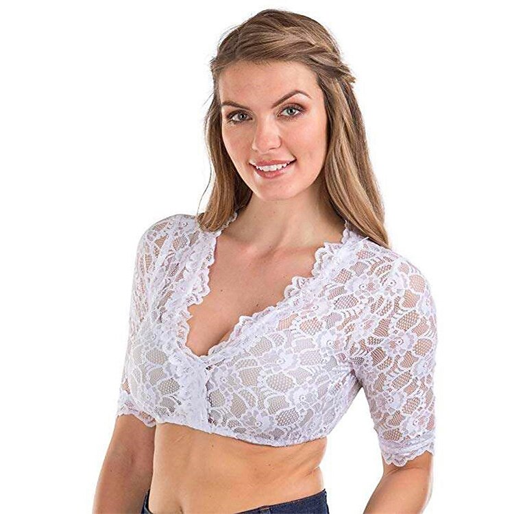 Kansainvälinen olutfestivaali Oktoberfest Dirndl pusero Oktoberfest / Olut baijerilainen Wiesn Perinteinen Tyyli Niityt Naisten Perinteinen tyyli kangas Toppi 2025 - $28.99 –P4