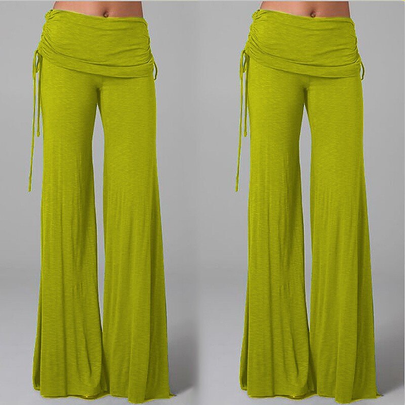 Women's Wide Leg Yoga Pants Smocked Waist Pants High Waist Dancewear Bottoms Quick Dry Violet White Black Yoga Pilates Dance Sports Activewear Micro-elastic Loose Athletic Casual Athleisure 2026 - $23.99 –P3