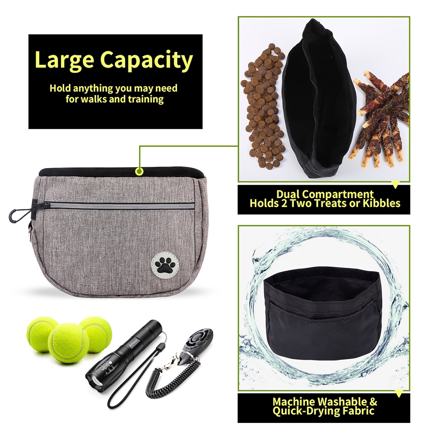 New Cross-border Pet Snack Bag Walking Dog Artifact Pet Training Pockets Outing Dog Training Snack Bag 2026 - $25.99 –P1