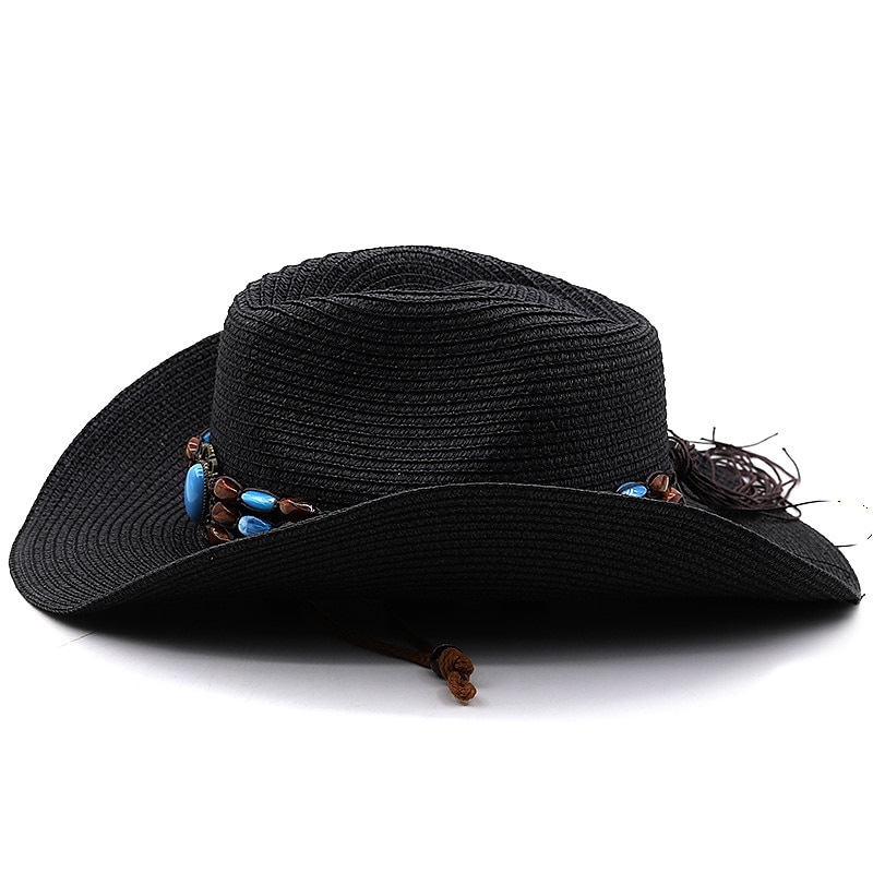 Women's Cowboy Hats Vintage Turquoise Band Vacation Western Hats 2025 - $17.99 –P6