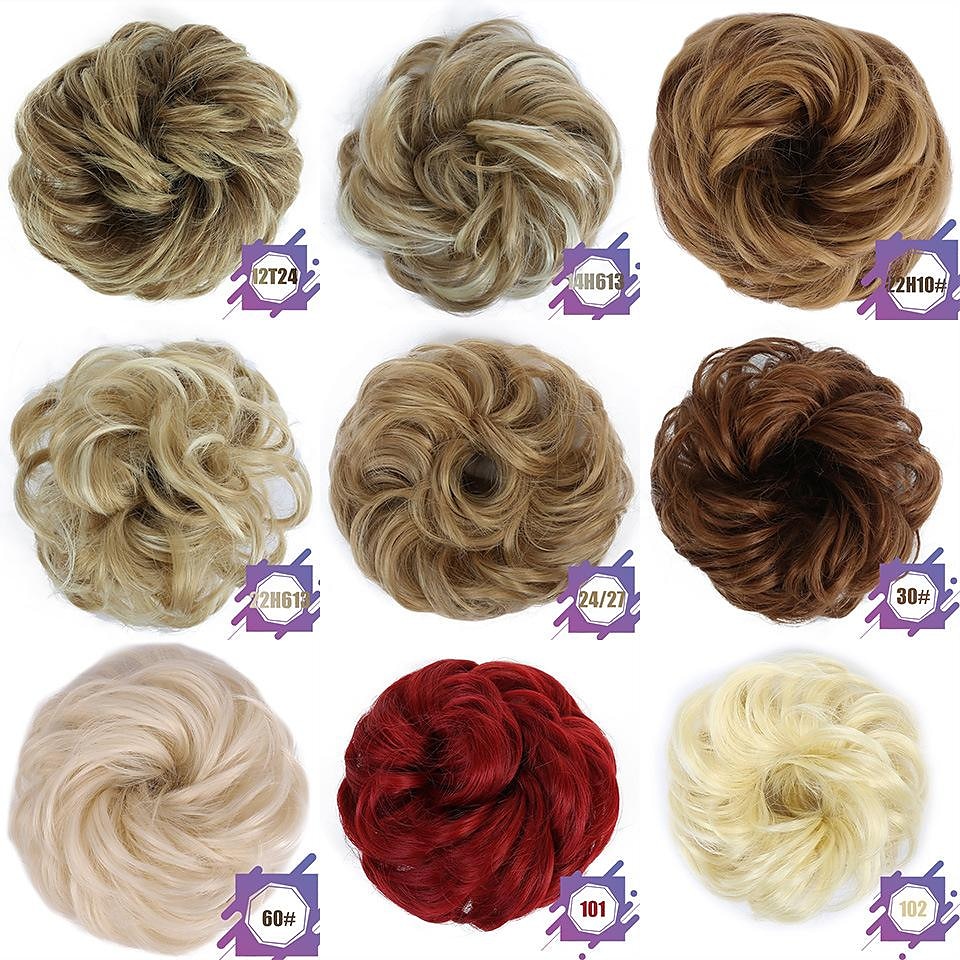 commercio all'ingrosso della fabbrica fornitura di commercio estero soffici capelli anello parrucca testa a sfera testa corda fibra chimica anello dei capelli parrucca anello dei capelli del 2025 a $9.49 –P2