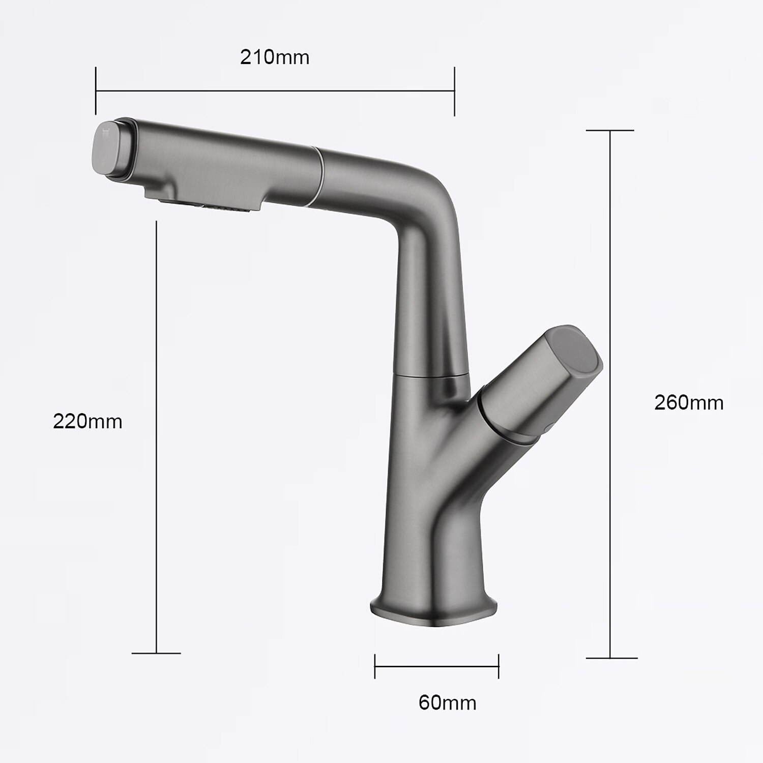 Robinet lavabo - Rotatif / Rétractable / Avec spray démontable Plaqué / Finitions Peintes Set de centre Mitigeur un trouBath Taps / Laiton de 2025 ? $170.99 –P10