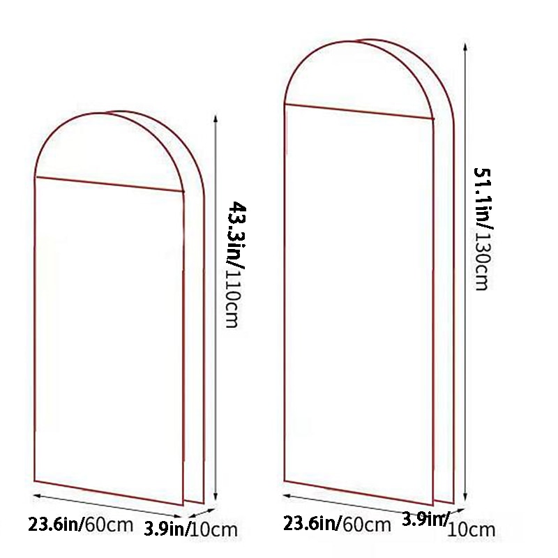 3 упаковки, дышащая норковая шуба, меховой чехол от пыли, чехол для одежды, подвесная одежда, мешок для пыли, не пушистый чехол для пальто 2026 - $32.99 –P1