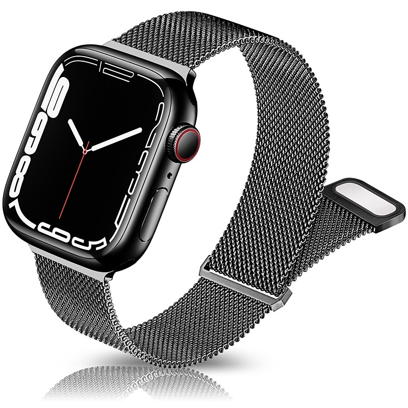 Μιλανέζικη Πλέξη Συμβατό με Ζάντα ρολογιού Apple Watch 38mm 40mm 41mm 42mm 44mm 45mm 49mm Γυναικεία Μαγνητικό κούμπωμα Ρυθμιζόμενο Ανοξείδωτο Ατσάλι Ανταλλακτικό λουράκι ρολογιού για iwatch Series 2025 - $17.45 –P2
