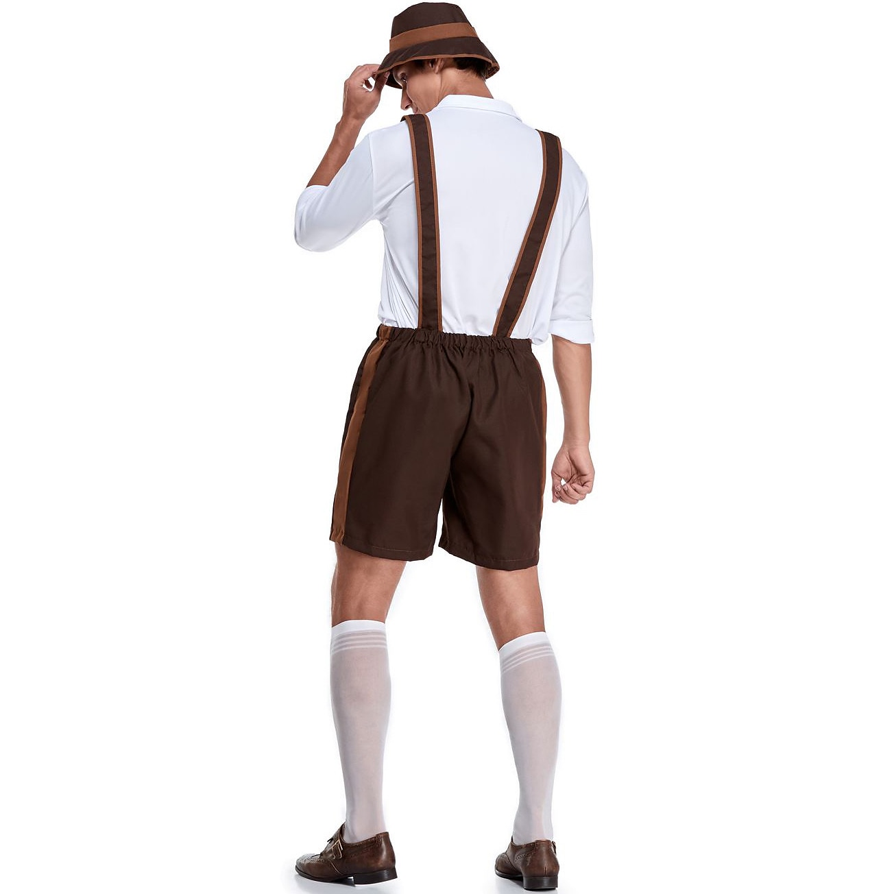 Międzynarodowy Festiwal Piwa Oktoberfest Lederhosen Bawaria Niemiecki Monachium Łąki Męskie Tkanina w stylu tradycyjnym Bluzka Szorty 2026 - $30.99 –P10