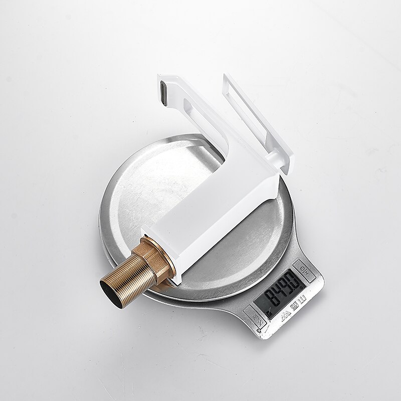Bathroom Sink Faucet - Waterfall Electroplated / Painted Finishes Centerset Single Handle One HoleBath Taps 2025 - $97.99 –P3