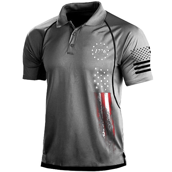 Herren T-Shirt Wanderpoloshirt T-Shirt für Wanderer Kurzarm Quadratischer Ausschnitt Hemd Shirt Außen Atmungsaktiv Rasche Trocknung Leicht Weich Sommer Polyester Weiß Schwarz Armeegrün Jagd Angeln 2025 - $25.99 –P5