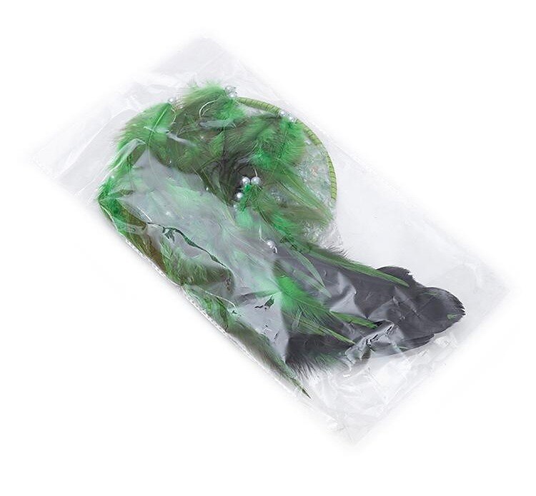 Viața copacului verde apărător de vise cadou realizat manual cârlig cu pene clopoțel de vânt ornament agățat decor artă stil boho 16*70cm 2025 - $25.99 –P8
